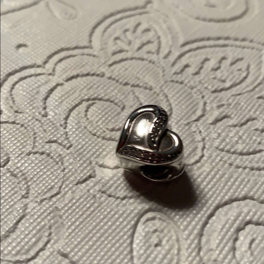 Pandora Dreams of Love Silver and CZ Heart Charm